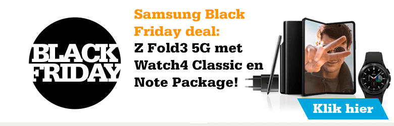 Samsung Black Friday deal: Z Fold3 5G met Watch4 Classic en Note Package!