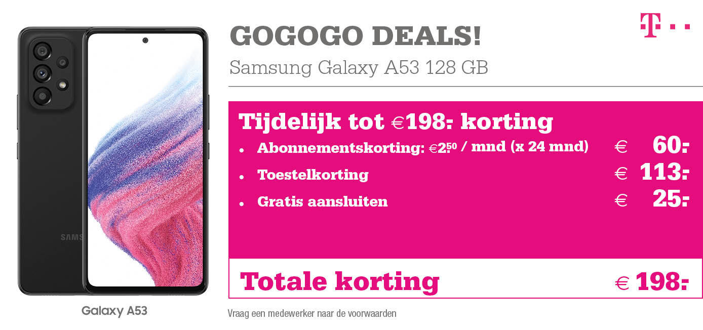 T-Mobile GOGOGO DEALS Samsung Galaxy A53