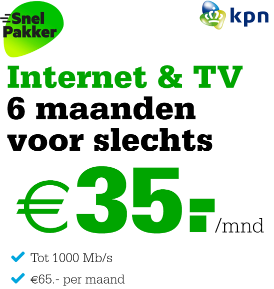 KPN Thuis 35eu per maand