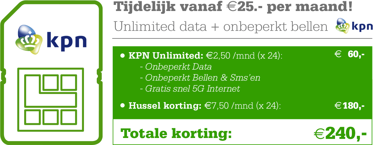 parfum Kijker debat KPN Unlimited, nu met €2,50/mnd korting! | Telecombinatie