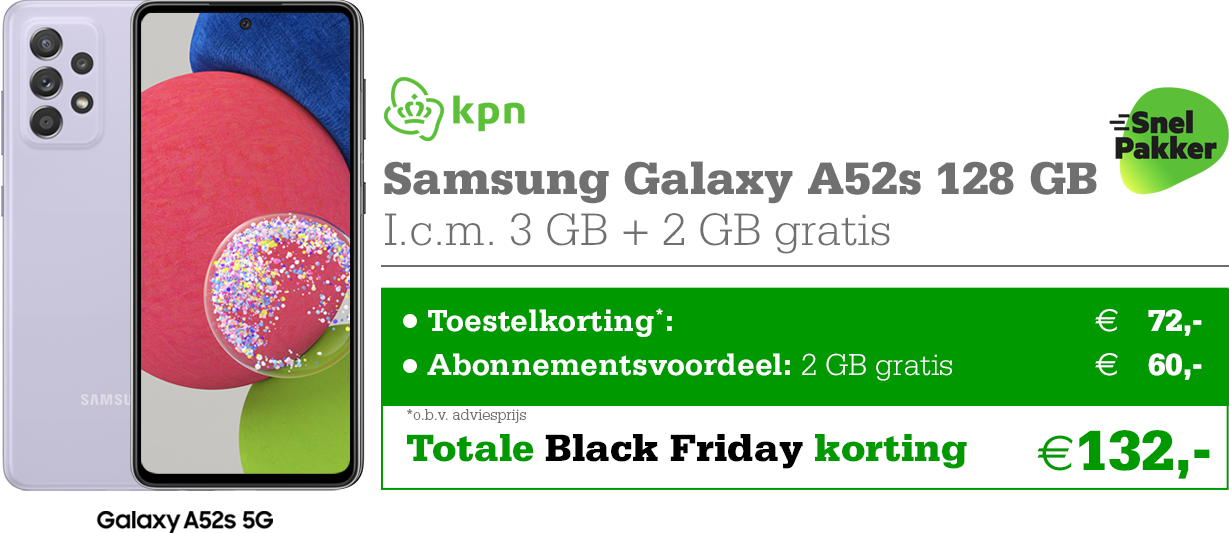 Kortingstabel-KPN-Samsung-Galaxy-A52s-Snelpakker-wk46