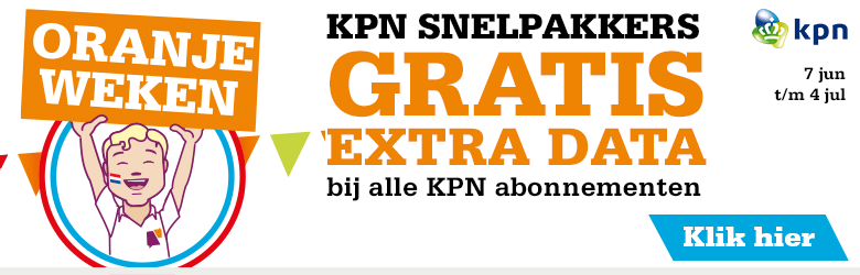 Oranjeweken KPN gratis extra data