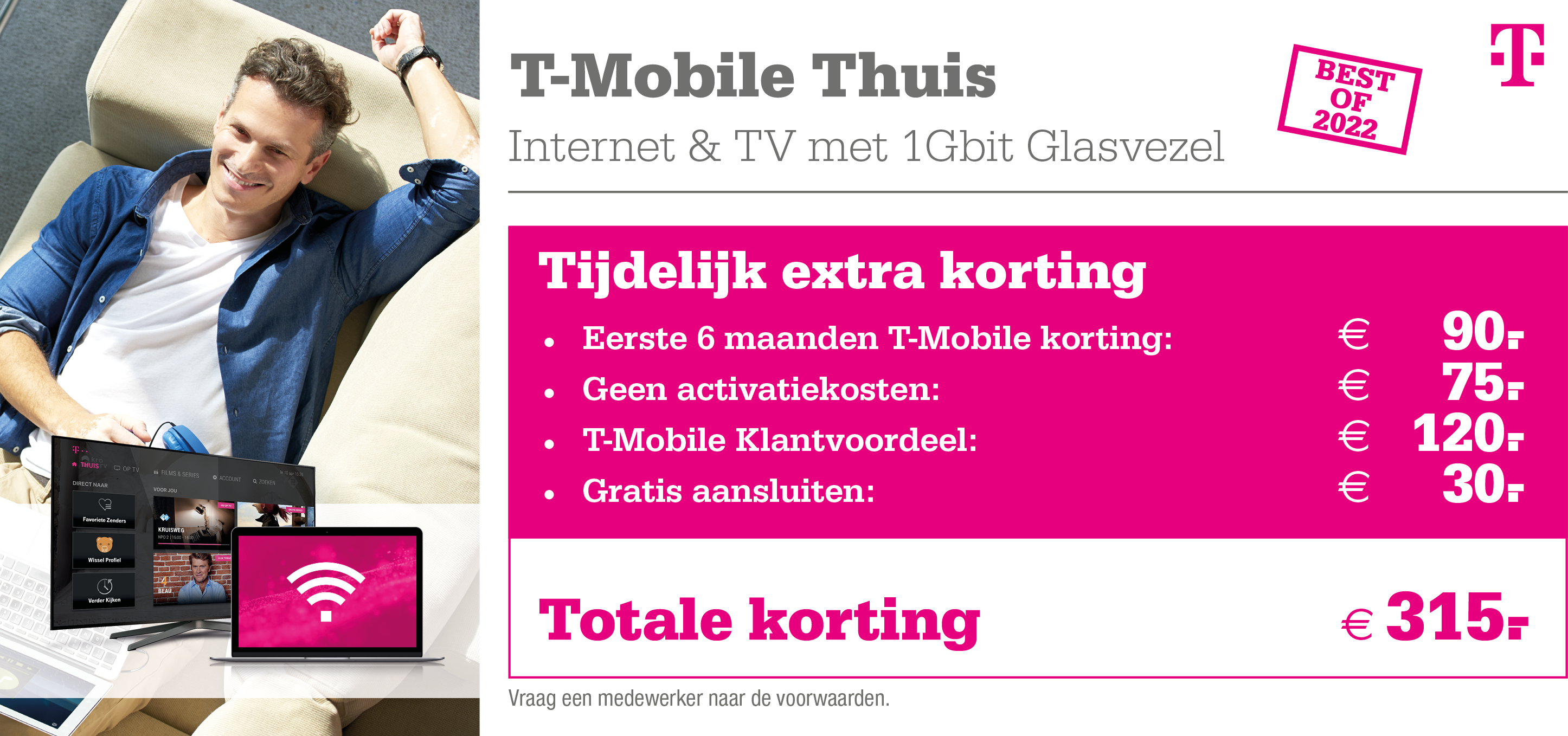 Kortingstabel Best of 2022 T-Mobile Thuis