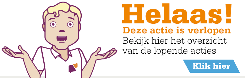 Helaas! Deze actie is verlopen