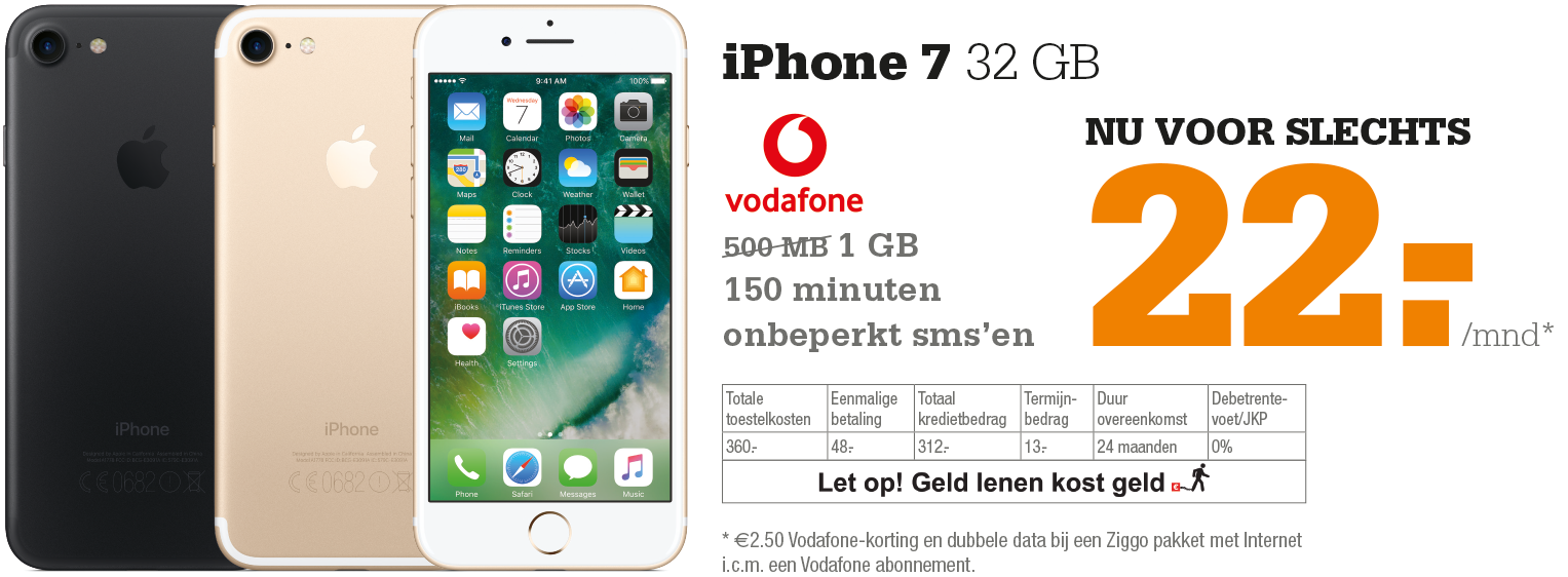 Bestel de iPhone 7 nu extra voordelig!