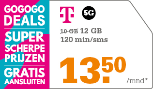 T-Mobile GOGOGO Sim Only aanbieding