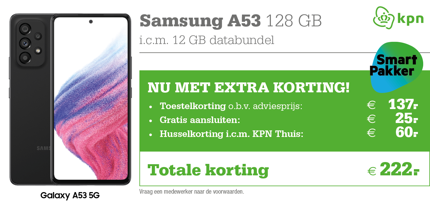 Kortingstabel A53 KPN