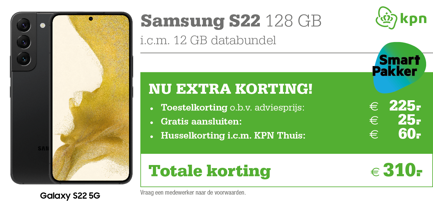 Kortingstabel KPN S22 