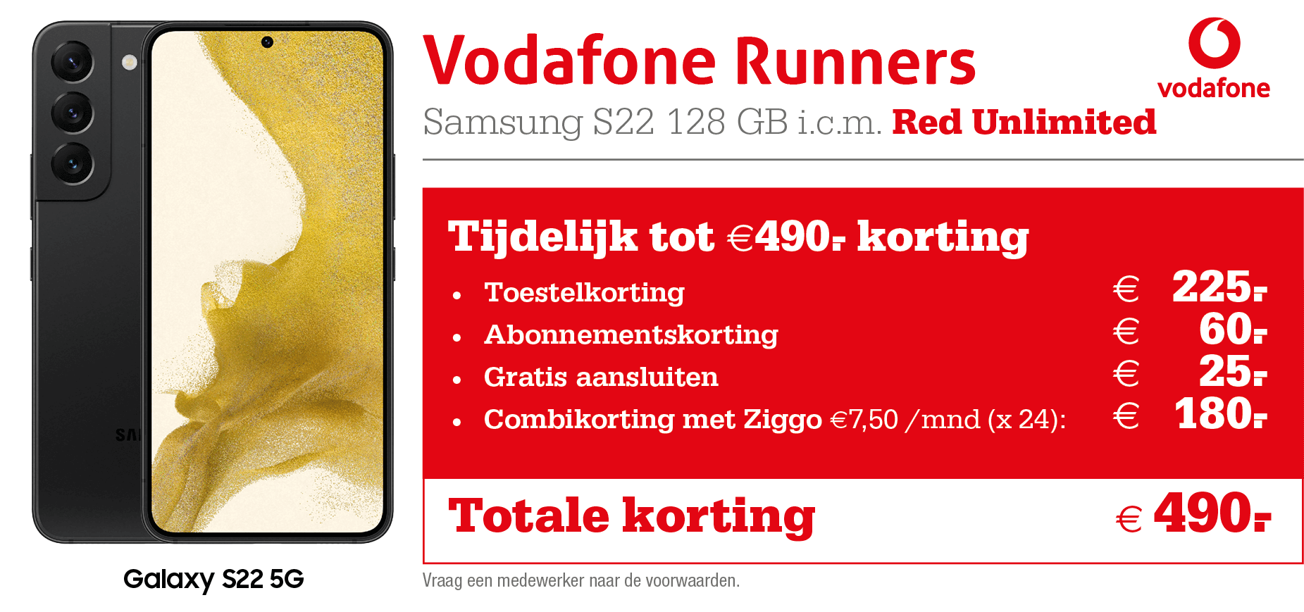 Samsung Galaxy S22 Vodaofne Runners
