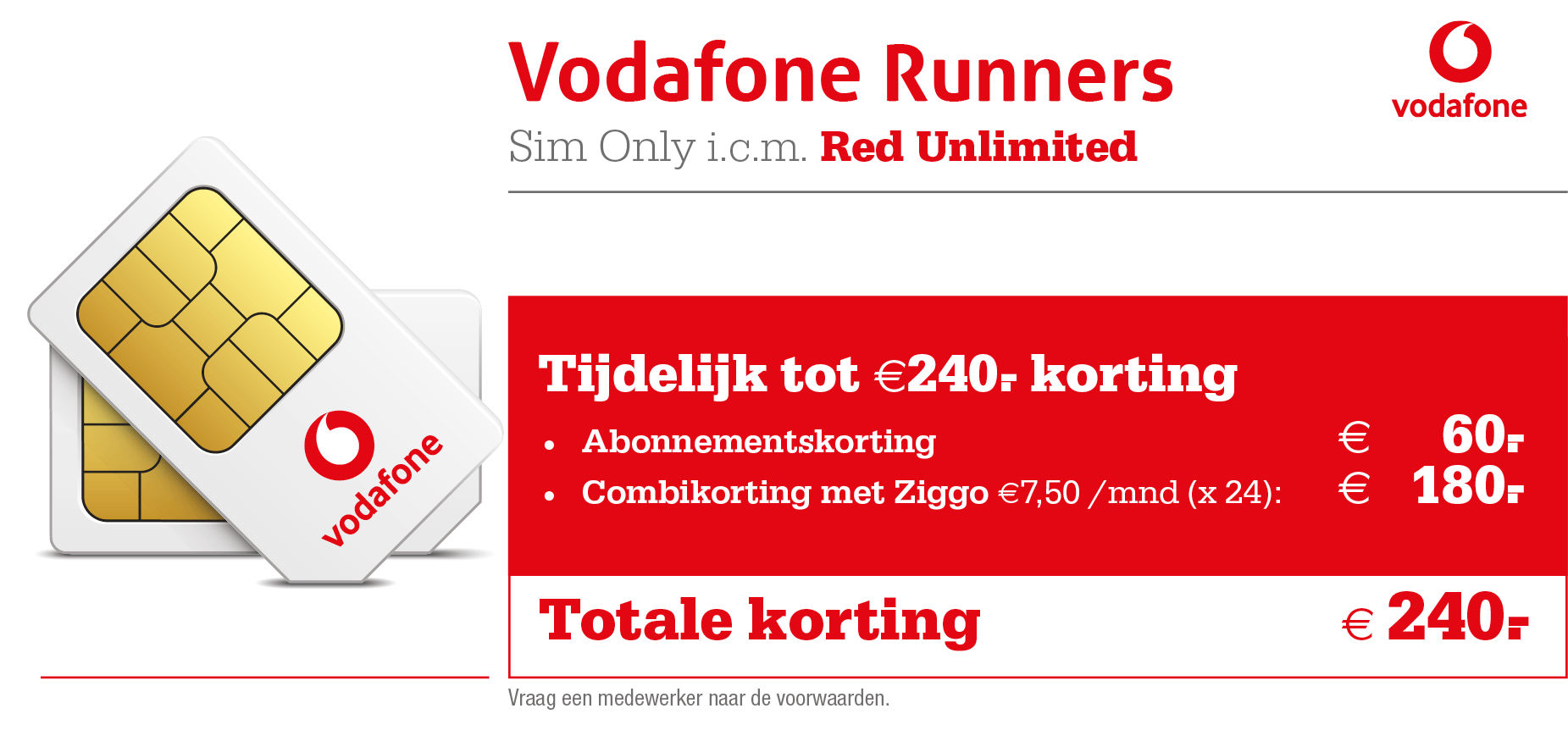 Vodafone Runners Sim Only