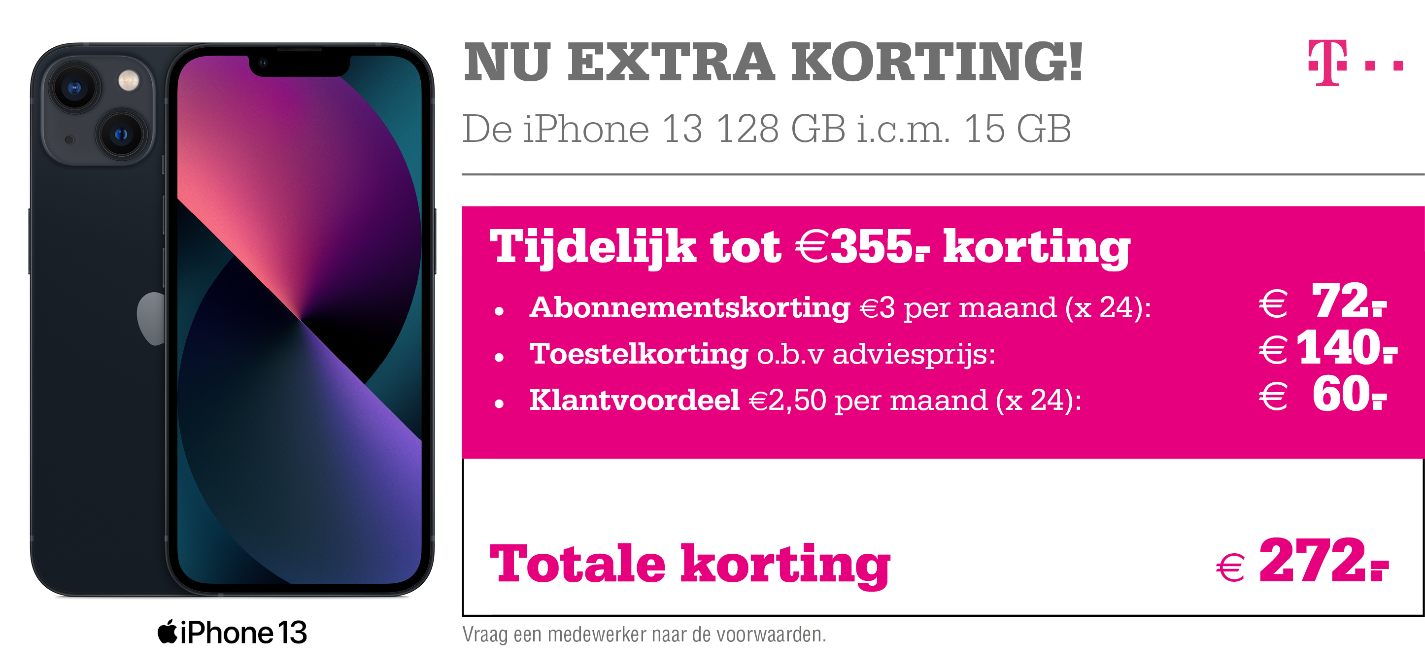 T-Mobile aanbieding : iPhone 13