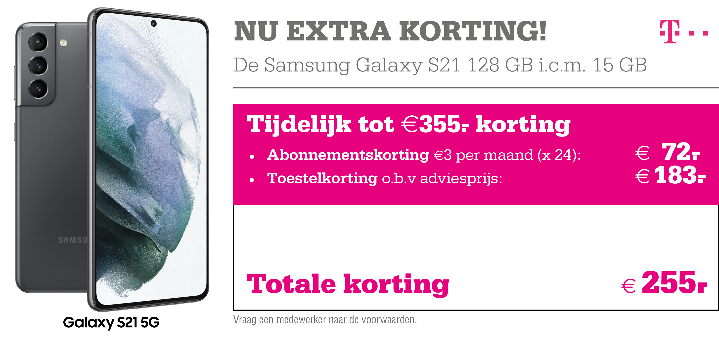 Samsung Galaxy S21 aanbieding T-Mobile