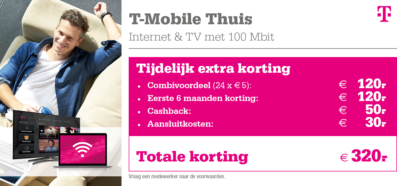 Kortingstabel T-Mobile Thuis