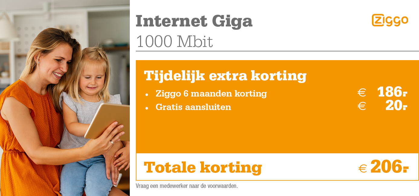 Kortingstabel Ziggo