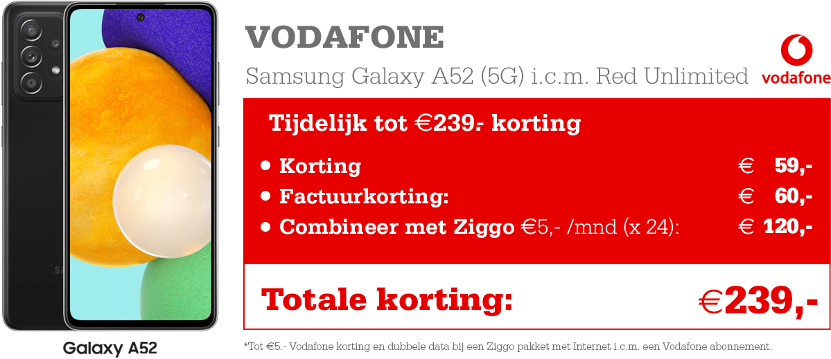 samsung a52 vodafone