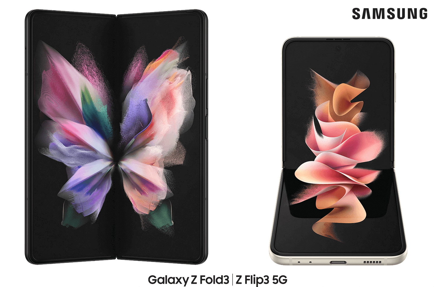 Samsung Galaxy Z Fold 3/ Z Flip 3 samen