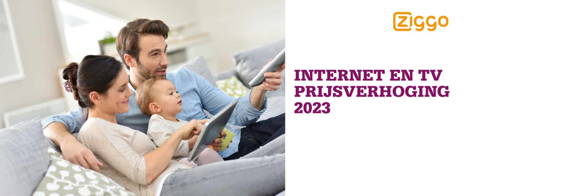 Ziggo en TV prijsverhoging door inflatiecorrectie 2023