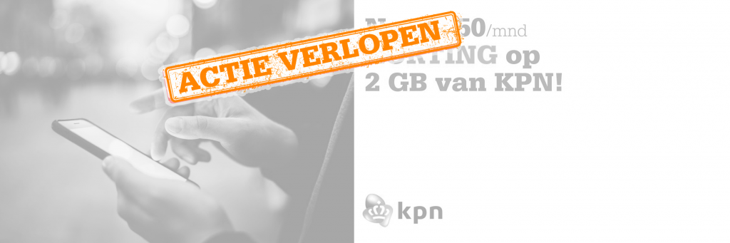 KPN deal: nu extra korting op de 2GB-bundel!