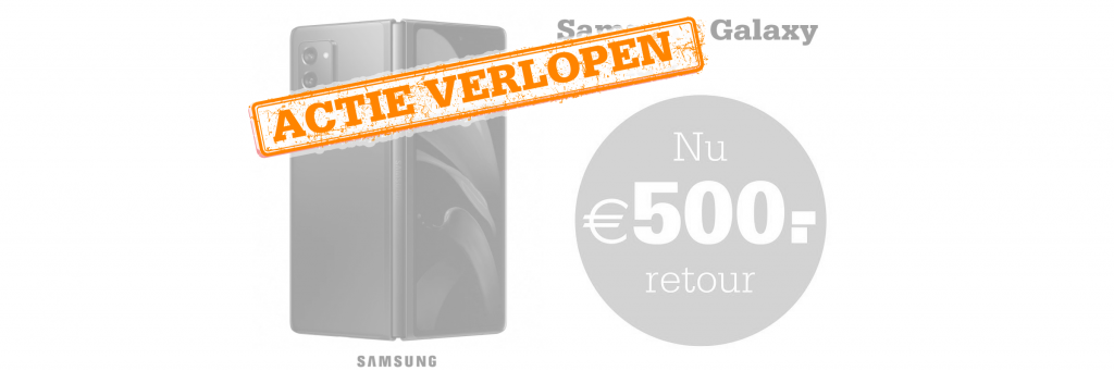Ontvang €500 retour bij aankoop van een Galaxy Z Fold2