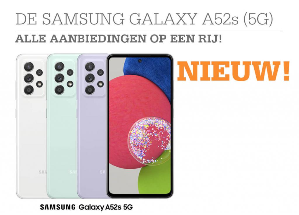 Alle Samsung Galaxy A52s (5G) aanbiedingen op een rij!
