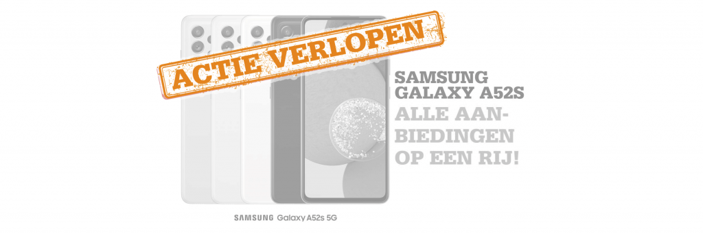 Samsung Galaxy A52s aanbiedingen op een rij
