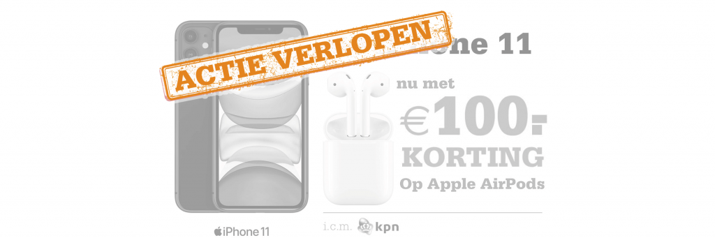 De iPhone 11: nu met €100,- korting op Apple AirPods!