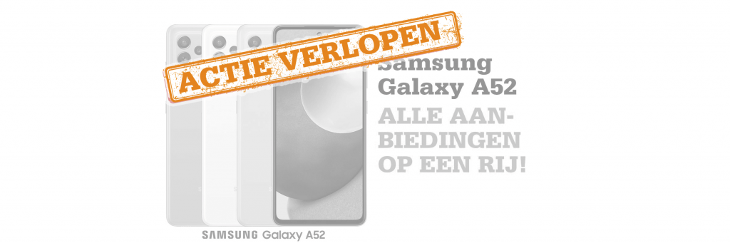 Alle Samsung Galaxy A52 (5G) aanbiedingen op een rij!