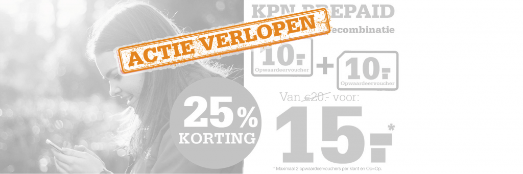 KPN Prepaid: nu met 25% korting