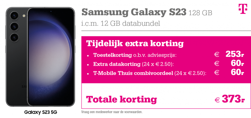 Kortingstabel S23 T-mob