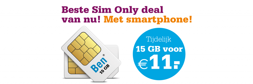 Ben actie 15GB voor 11eu