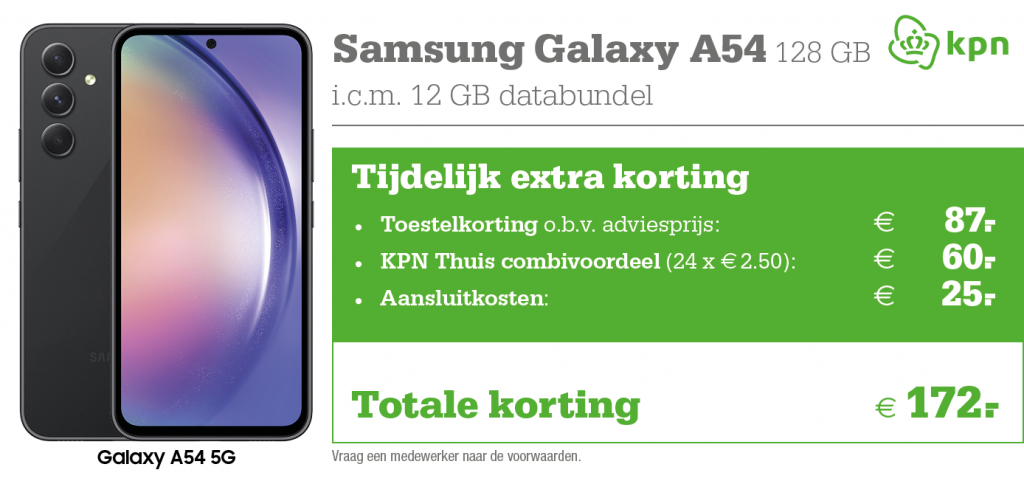 Actie Samsung 54