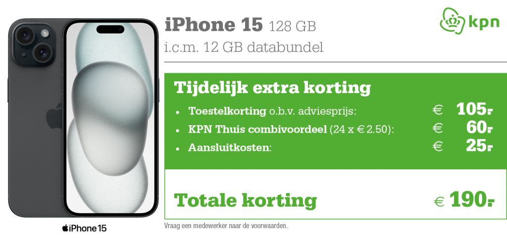 iPhone15 actie kpn