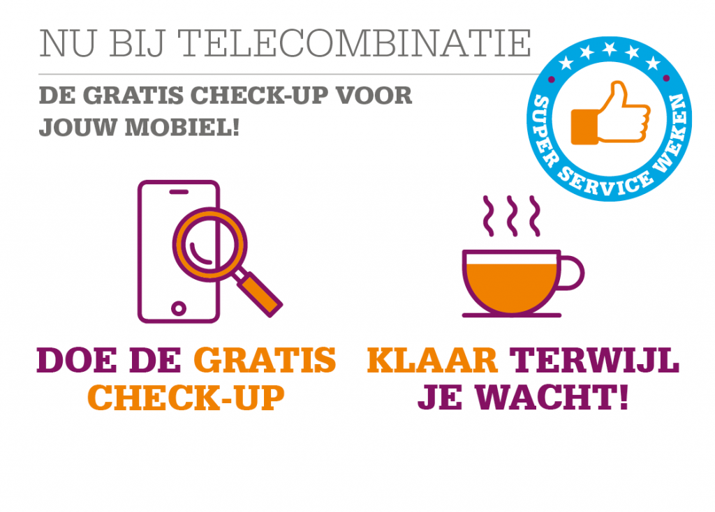 Gratis smartphonecheck bij Telecombinatie