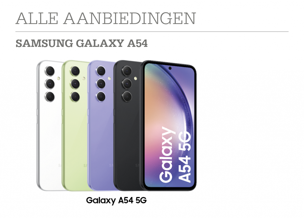 Samsung Galaxy A54 alle aanbiedingen