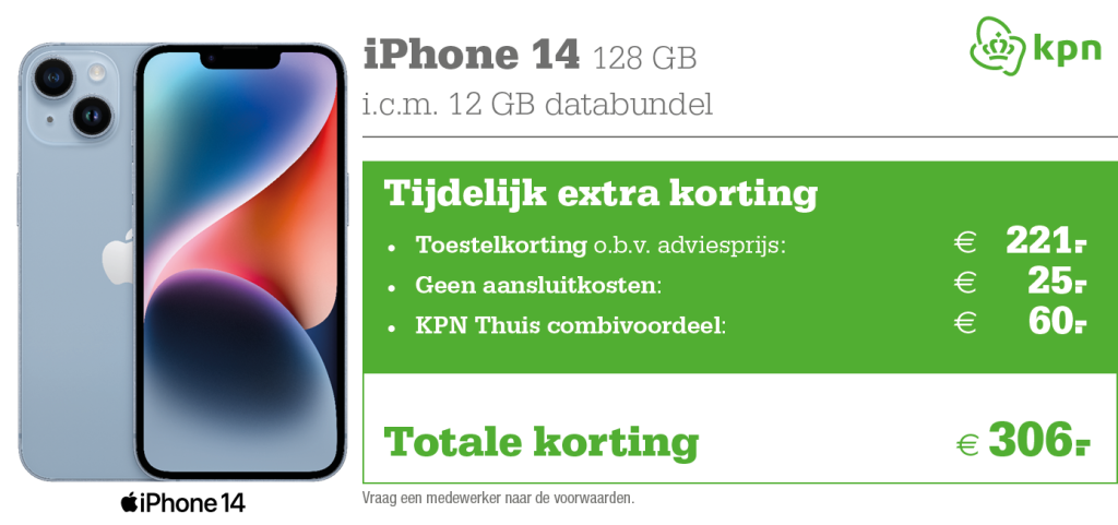 iPhone 14 aanbieding KPN Snelpakkers