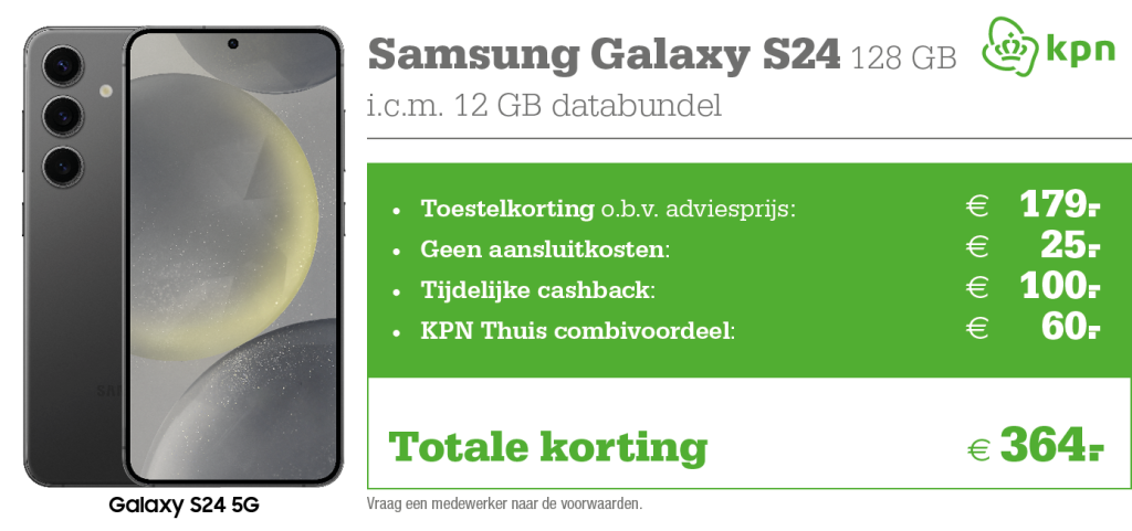 Samsung Galaxy S24 aanbieding KPN