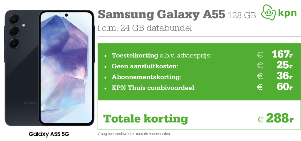 Kortingstabel KPN A55