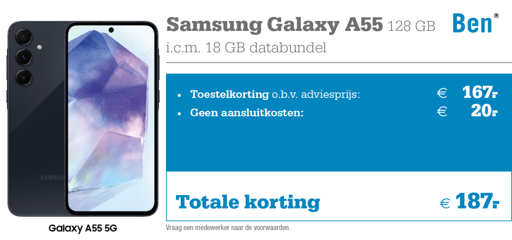 Ben aanbieding Samsung Galaxy A55