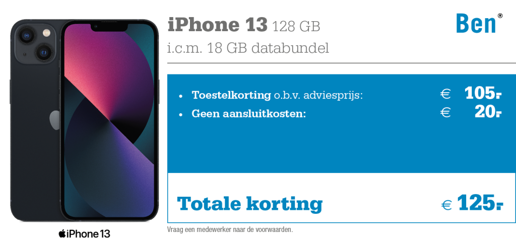 Ben aanbieding iPhone 13