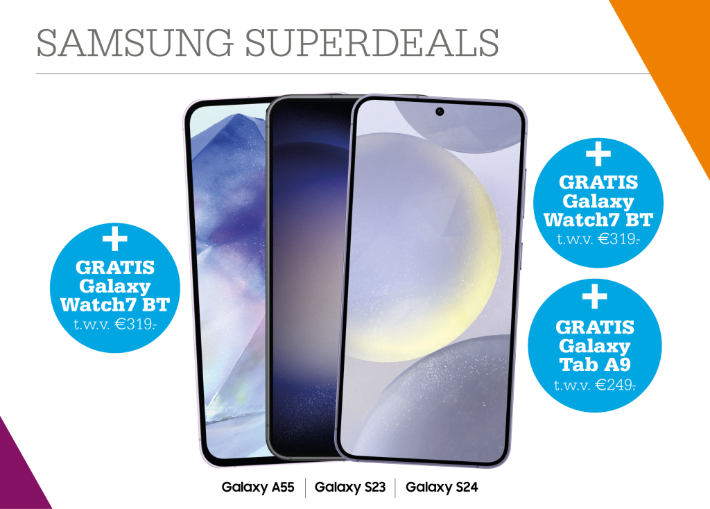 Samsung Superdeals bij Telecombinatie