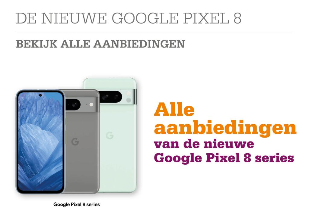 Google Pixel 8 - alle aanbiedingen