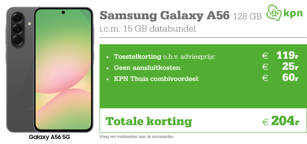 kortingstabel A56