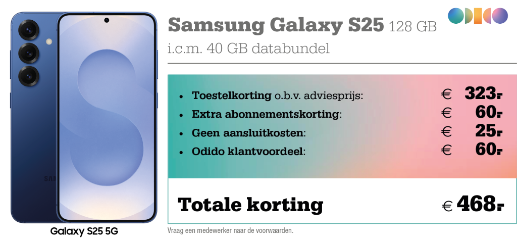 kortingstabel S25