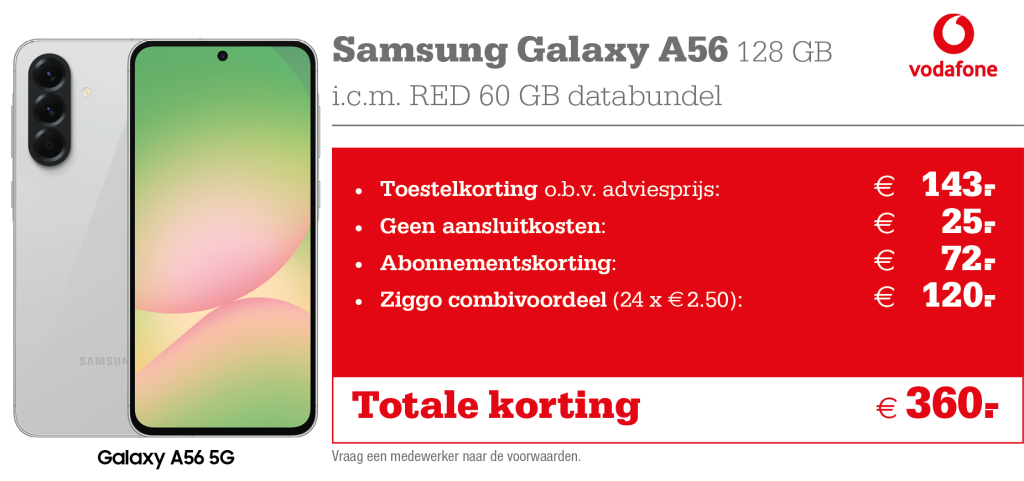 kortingstabel A56