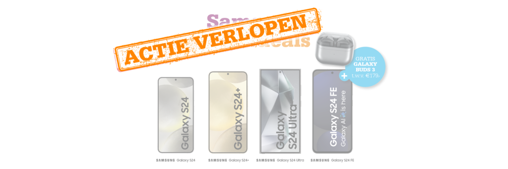 Samsung Galaxy S24, S24+, S24 Ultra en S24 FE met gratis Galaxy Buds3