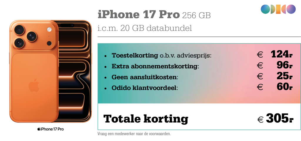 iPhone 17 Pro + Odido