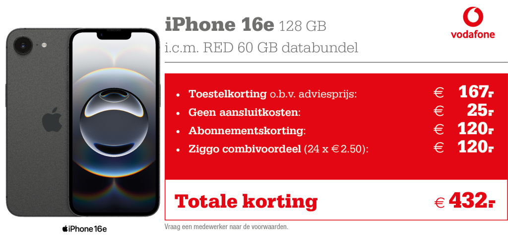 16e vodafone