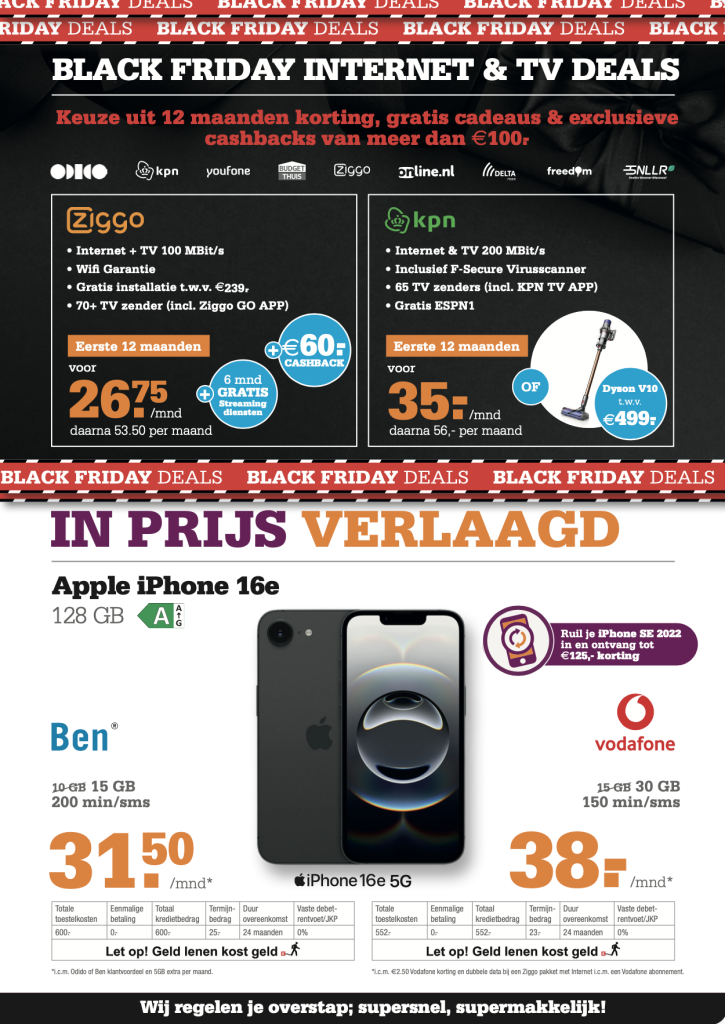Black Friday Folder Telecombinatie