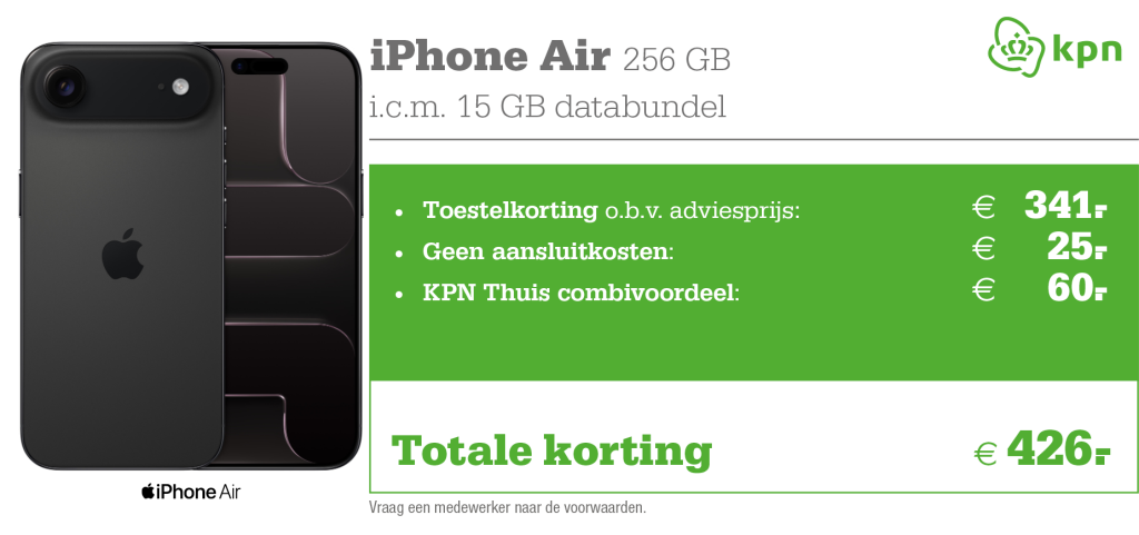 iPhone Air aanbieding KPN