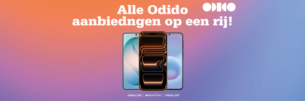 Odido aanbiedingen voordelige acties op Sim Only, Samsung of iPhone
